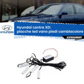 0 Placche LED vano piedi cambiacolore bluetooth per Hyundai Lantra XD 2000 - 2006 Kit 4 Placche LED Cambiacolore RGB Bluetooth Vano piedi e Abitacolo