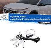 0 Placche LED vano piedi cambiacolore bluetooth per Hyundai Nexo  2018 in poi Kit 4 Placche LED Cambiacolore RGB Bluetooth Vano piedi e Abitacolo