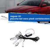 0 Placche LED vano piedi cambiacolore bluetooth per Jaguar XE  2015 in poi Kit 4 Placche LED Cambiacolore RGB Bluetooth Vano piedi e Abitacolo