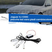 0 Placche LED vano piedi cambiacolore bluetooth per Jaguar XJ X300 1994 - 1997 Kit 4 Placche LED Cambiacolore RGB Bluetooth Vano piedi e Abitacolo