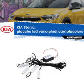 0 Placche LED vano piedi cambiacolore bluetooth per KIA Stonic  2017 in poi Kit 4 Placche LED Cambiacolore RGB Bluetooth Vano piedi e Abitacolo