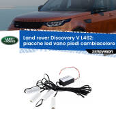 0 Placche LED vano piedi cambiacolore bluetooth per Land rover Discovery V L462 2016 in poi Kit 4 Placche LED Cambiacolore RGB Bluetooth Vano piedi e Abitacolo