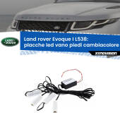0 Placche LED vano piedi cambiacolore bluetooth per Land rover Evoque I L538 2011 - 2017 Kit 4 Placche LED Cambiacolore RGB Bluetooth Vano piedi e Abitacolo