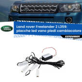 0 Placche LED vano piedi cambiacolore bluetooth per Land rover Freelander 2 L359 2006 - 2014 Kit 4 Placche LED Cambiacolore RGB Bluetooth Vano piedi e Abitacolo