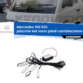 0 Placche LED vano piedi cambiacolore bluetooth per Mercedes 100 631 1988 - 1996 Kit 4 Placche LED Cambiacolore RGB Bluetooth Vano piedi e Abitacolo
