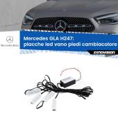 Kit 4 Placche LED Cambiacolore RGB Bluetooth Vano piedi e Abitacolo