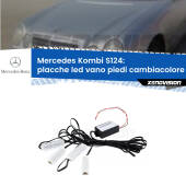 0 Placche LED vano piedi cambiacolore bluetooth per Mercedes Kombi S124 1985 - 1993 Kit 4 Placche LED Cambiacolore RGB Bluetooth Vano piedi e Abitacolo