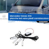 0 Placche LED vano piedi cambiacolore bluetooth per Mercedes Vaneo 414 2002 - 2005 Kit 4 Placche LED Cambiacolore RGB Bluetooth Vano piedi e Abitacolo