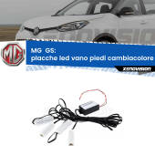 0 Placche LED vano piedi cambiacolore bluetooth per MG GS 2016 - 2019 Kit 4 Placche LED Cambiacolore RGB Bluetooth Vano piedi e Abitacolo