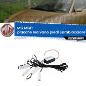 0 Placche LED vano piedi cambiacolore bluetooth per MG MGF  1995 - 2002 Kit 4 Placche LED Cambiacolore RGB Bluetooth Vano piedi e Abitacolo