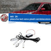 0 Placche LED vano piedi cambiacolore bluetooth per MG  ZR  2001 - 2005 Kit 4 Placche LED Cambiacolore RGB Bluetooth Vano piedi e Abitacolo