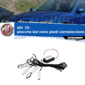 0 Placche LED vano piedi cambiacolore bluetooth per MG  ZS  2001 - 2005 Kit 4 Placche LED Cambiacolore RGB Bluetooth Vano piedi e Abitacolo