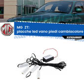 0 Placche LED vano piedi cambiacolore bluetooth per MG  ZT  2001 - 2005 Kit 4 Placche LED Cambiacolore RGB Bluetooth Vano piedi e Abitacolo