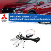 Kit 4 Placche LED Cambiacolore RGB Bluetooth Vano piedi e Abitacolo