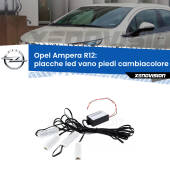 0 Placche LED vano piedi cambiacolore bluetooth per Opel Ampera R12 2011 - 2015 Kit 4 Placche LED Cambiacolore RGB Bluetooth Vano piedi e Abitacolo