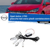 0 Placche LED vano piedi cambiacolore bluetooth per Opel Astra J P10 2009 - 2015 Kit 4 Placche LED Cambiacolore RGB Bluetooth Vano piedi e Abitacolo