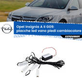 0 Placche LED vano piedi cambiacolore bluetooth per Opel Insignia A II G09 2014 - 2017 Kit 4 Placche LED Cambiacolore RGB Bluetooth Vano piedi e Abitacolo