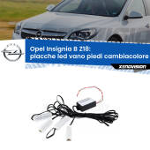 0 Placche LED vano piedi cambiacolore bluetooth per Opel Insignia B Z18 2017 in poi Kit 4 Placche LED Cambiacolore RGB Bluetooth Vano piedi e Abitacolo