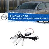 0 Placche LED vano piedi cambiacolore bluetooth per Opel Vectra A J89 1988 - 1995 Kit 4 Placche LED Cambiacolore RGB Bluetooth Vano piedi e Abitacolo