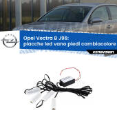 0 Placche LED vano piedi cambiacolore bluetooth per Opel Vectra B J96 1995 - 2002 Kit 4 Placche LED Cambiacolore RGB Bluetooth Vano piedi e Abitacolo