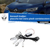 0 Placche LED vano piedi cambiacolore bluetooth per Renault Kadjar  2015 - 2022 Kit 4 Placche LED Cambiacolore RGB Bluetooth Vano piedi e Abitacolo