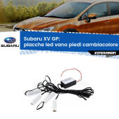 0 Placche LED vano piedi cambiacolore bluetooth per Subaru XV GP 2012 - 2016 Kit 4 Placche LED Cambiacolore RGB Bluetooth Vano piedi e Abitacolo