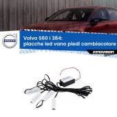 0 Placche LED vano piedi cambiacolore bluetooth per Volvo S60 I 384 2000 - 2010 Kit 4 Placche LED Cambiacolore RGB Bluetooth Vano piedi e Abitacolo