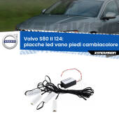 0 Placche LED vano piedi cambiacolore bluetooth per Volvo S80 II 124 2006 - 2016 Kit 4 Placche LED Cambiacolore RGB Bluetooth Vano piedi e Abitacolo