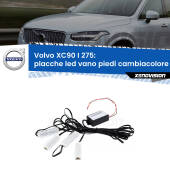 0 Placche LED vano piedi cambiacolore bluetooth per Volvo XC90 I 275 2002 - 2014 Kit 4 Placche LED Cambiacolore RGB Bluetooth Vano piedi e Abitacolo