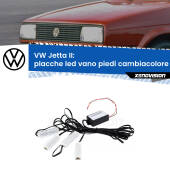 0 Placche LED vano piedi cambiacolore bluetooth per VW Jetta II 1984 - 1992 Kit 4 Placche LED Cambiacolore RGB Bluetooth Vano piedi e Abitacolo