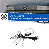0 Placche LED vano piedi cambiacolore bluetooth per VW Passat B3 1988 - 1996 Kit 4 Placche LED Cambiacolore RGB Bluetooth Vano piedi e Abitacolo