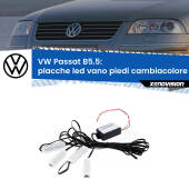 0 Placche LED vano piedi cambiacolore bluetooth per VW Passat B5.5 2000 - 2005 Kit 4 Placche LED Cambiacolore RGB Bluetooth Vano piedi e Abitacolo