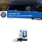 0 Pyramid T20: Luci posizione LED per Alfa romeo Mito 955 T20 (7443 7440): XE Pyramid LED Kit per Luci Diurne DRL