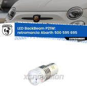 0 Retromarcia LED Abarth 500 595 695 2008 - 2014: P21W BackBeam P21W: Led BackBeam v2.0 Cannone Luce Retromarcia Canbus