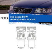 0 Retromarcia LED Audi A3 8L 1996 - 2003: P21W Cobra P21W: LED Cobra 6000k (Coppia)
