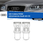 0 Retromarcia LED Audi A6 C6 2004 - 2008: P21W Cobra P21W: LED Cobra 6000k (Coppia)