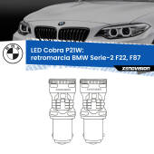 0 Retromarcia LED BMW Serie-2 F22, F87 prima serie: P21W Cobra P21W: LED Cobra 6000k (Coppia)