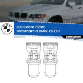 0 Retromarcia LED BMW X5 E53 1999 - 2005: P21W Cobra P21W: LED Cobra 6000k (Coppia)