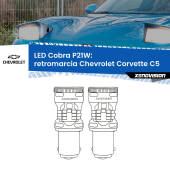 0 Retromarcia LED Chevrolet Corvette C5 1997 - 2004: P21W Cobra P21W: LED Cobra 6000k (Coppia)