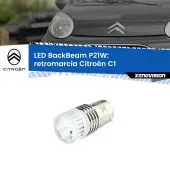 0 Retromarcia LED Citroën C1 2005 - 2013: P21W BackBeam P21W: Led BackBeam v2.0 Cannone Luce Retromarcia Canbus