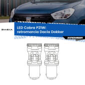0 Retromarcia LED Dacia Dokker  2012 in poi: P21W Cobra P21W: LED Cobra 6000k (Coppia)