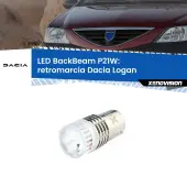 0 Retromarcia LED Dacia Logan  2004 - 2011: P21W BackBeam P21W: Led BackBeam v2.0 Cannone Luce Retromarcia Canbus