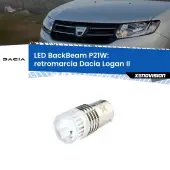 0 Retromarcia LED Dacia Logan II 2012 in poi: P21W BackBeam P21W: Led BackBeam v2.0 Cannone Luce Retromarcia Canbus