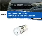 0 Retromarcia LED Dacia Sandero III 2020 in poi: P21W BackBeam P21W: Led BackBeam v2.0 Cannone Luce Retromarcia Canbus