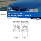 0 Retromarcia LED Dacia Solenza 2003 in poi: P21W Cobra P21W: LED Cobra 6000k (Coppia)