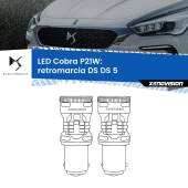 0 Retromarcia LED DS DS 5 2015 in poi: P21W Cobra P21W: LED Cobra 6000k (Coppia)