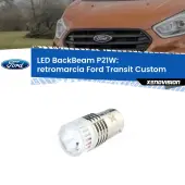 0 Retromarcia LED Ford Transit Custom 2012 - 2022: P21W BackBeam P21W: Led BackBeam v2.0 Cannone Luce Retromarcia Canbus