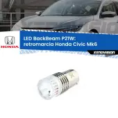 0 Retromarcia LED Honda Civic Mk6 1995 - 1999: P21W BackBeam P21W: Led BackBeam v2.0 Cannone Luce Retromarcia Canbus