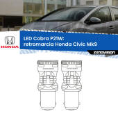 0 Retromarcia LED Honda Civic Mk9 2011 - 2015: P21W Cobra P21W: LED Cobra 6000k (Coppia)