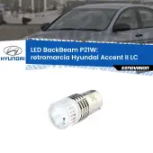 0 Retromarcia LED Hyundai Accent II LC 2000 - 2002: P21W BackBeam P21W: Led BackBeam v2.0 Cannone Luce Retromarcia Canbus
